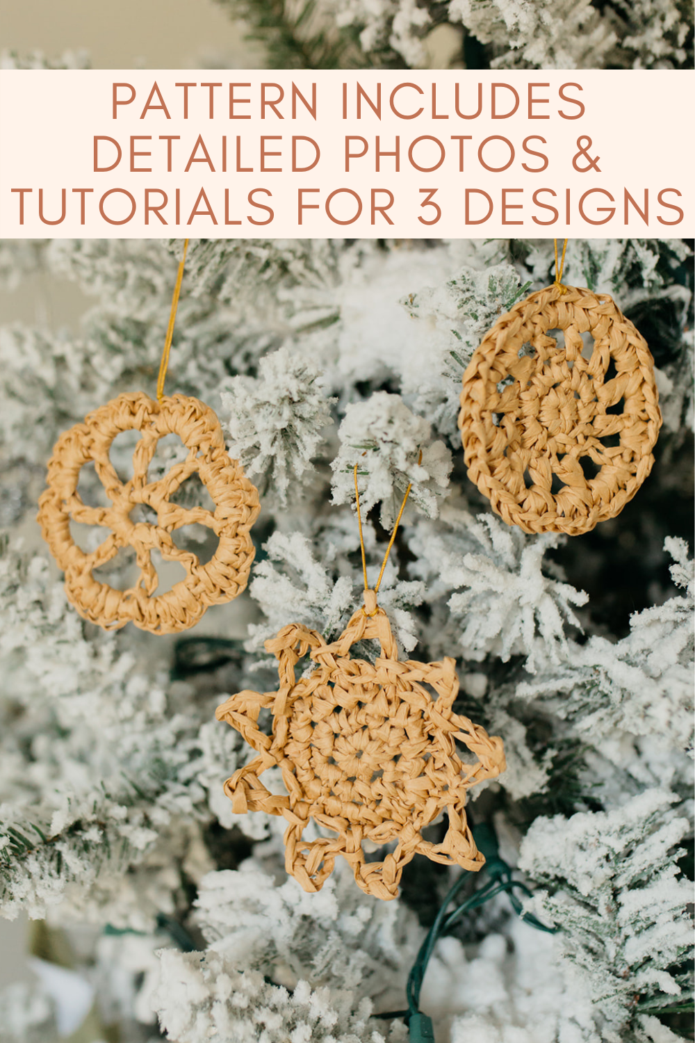 Raffia Christmas Ornament — Christina Ann Studios